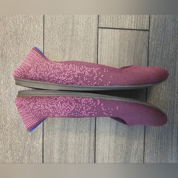 Rothy's Retired Women's Fig Python Round Toe Slip On Ballet Flats. Sz 7.5 - Picture 4 of 9